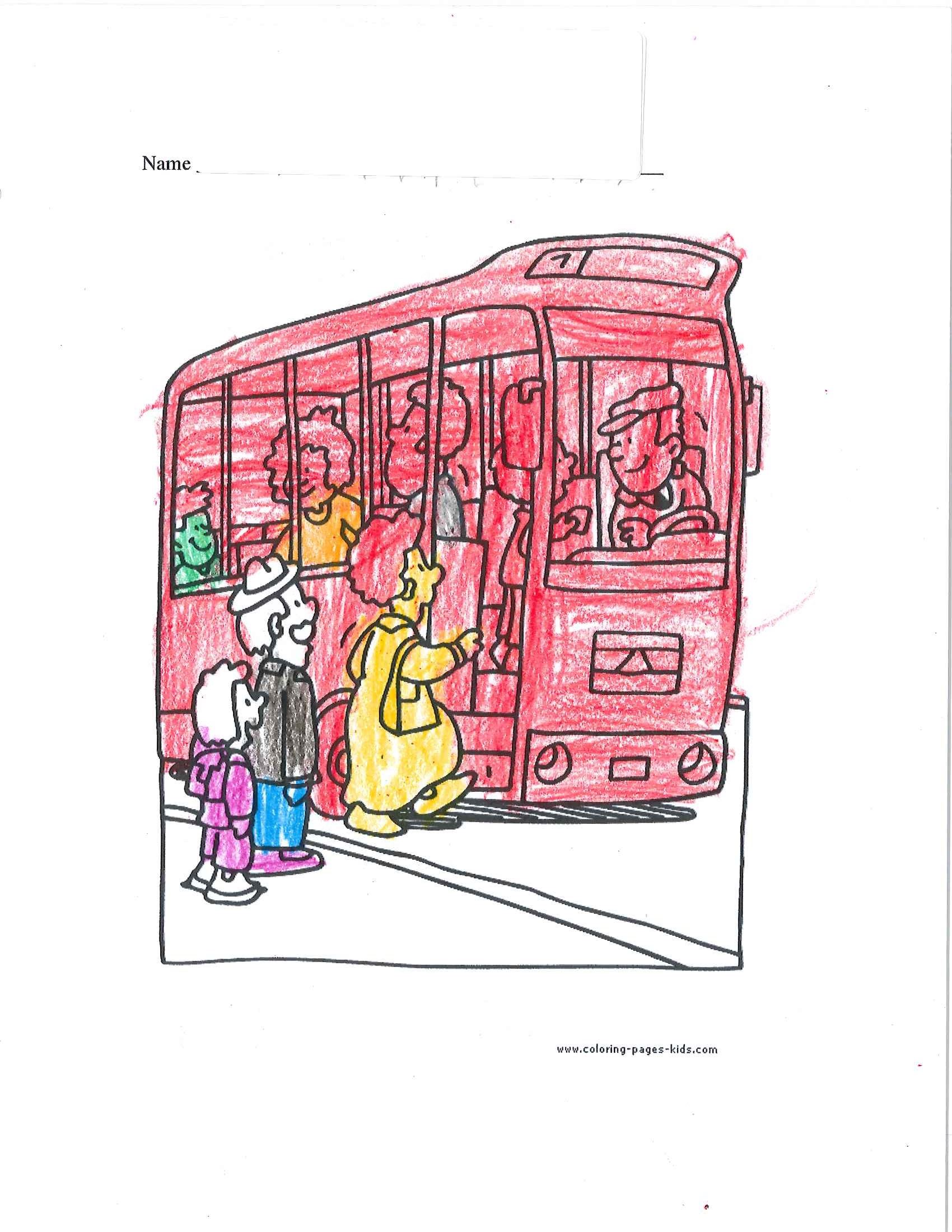 Coloring book page in red