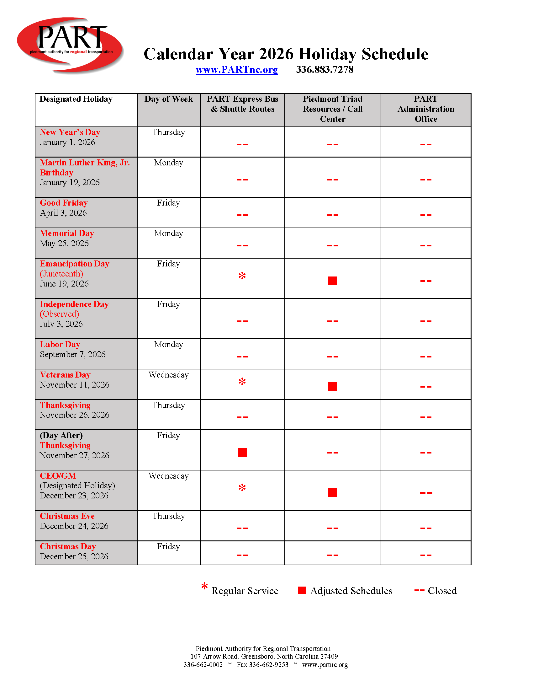 2026 Holiday Schedule.PNG