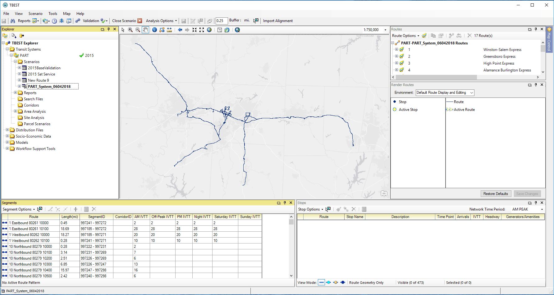 This image displays the interface for TBEST, a tool developed by Florida DOT